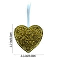 thumbnail image 1 of Moocorvic Glitter Heart Shaped Christmas Tree Ornaments, for Valentine's Day, Wedding, Party DIY Crafts, 1 of 7