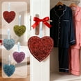 thumbnail image 1 of Moocorvic Glitter Heart Shaped Christmas Tree Ornaments, for Valentine's Day, Wedding, Party DIY Crafts, 1 of 6