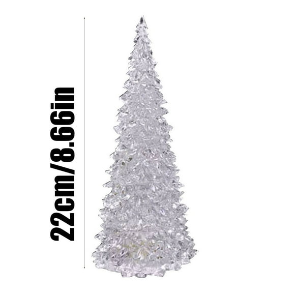Moocorvic Glowing LED Christmas Glowing Christmas Tree LED Night Light RGB 7 Color Christmas Tree Light Bedroom Table Lamp Christmas Xmas Holiday Decoration(8.7IN)