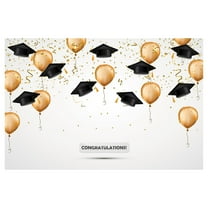 Moocorvic Graduation Backdrops Vinyl Wall 5x3FT Digital Background Photography