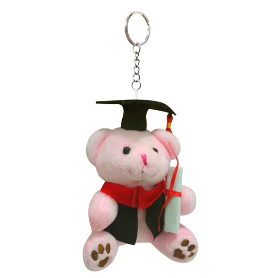 Moocorvic Graduation Bear Keychain Class of 2025 Graduation Plush Bear Gift Kindergarten Stuffed Animal Doll Pendant Graduation Gifts for Her
