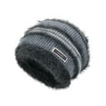 thumbnail image 1 of Moocorvic Gray Slouchy Knit Beanie for Men Women, Soft Warm Fleece Lined Winter Hat, 1 of 3
