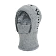 thumbnail image 1 of Moocorvic Gray Winter Knit Hat with Ear Flaps Mask, Windproof Thick Warm Soft Fleece Face Cover for Outdoor,Cycling, Skiing, 1 of 2