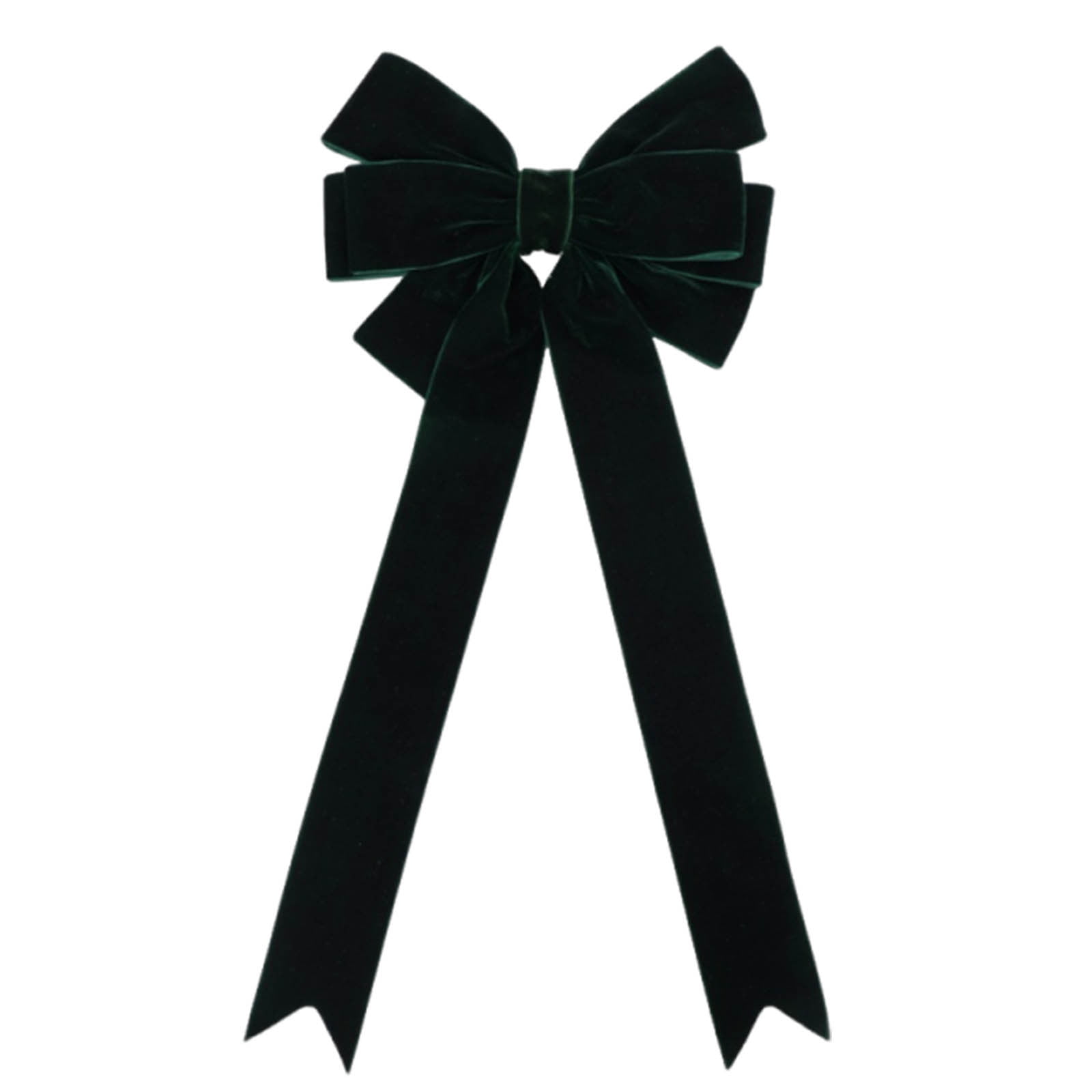 Moocorvic Green Velvet Pre-Tied Bows for Wreaths, Christmas Tree Topper ...