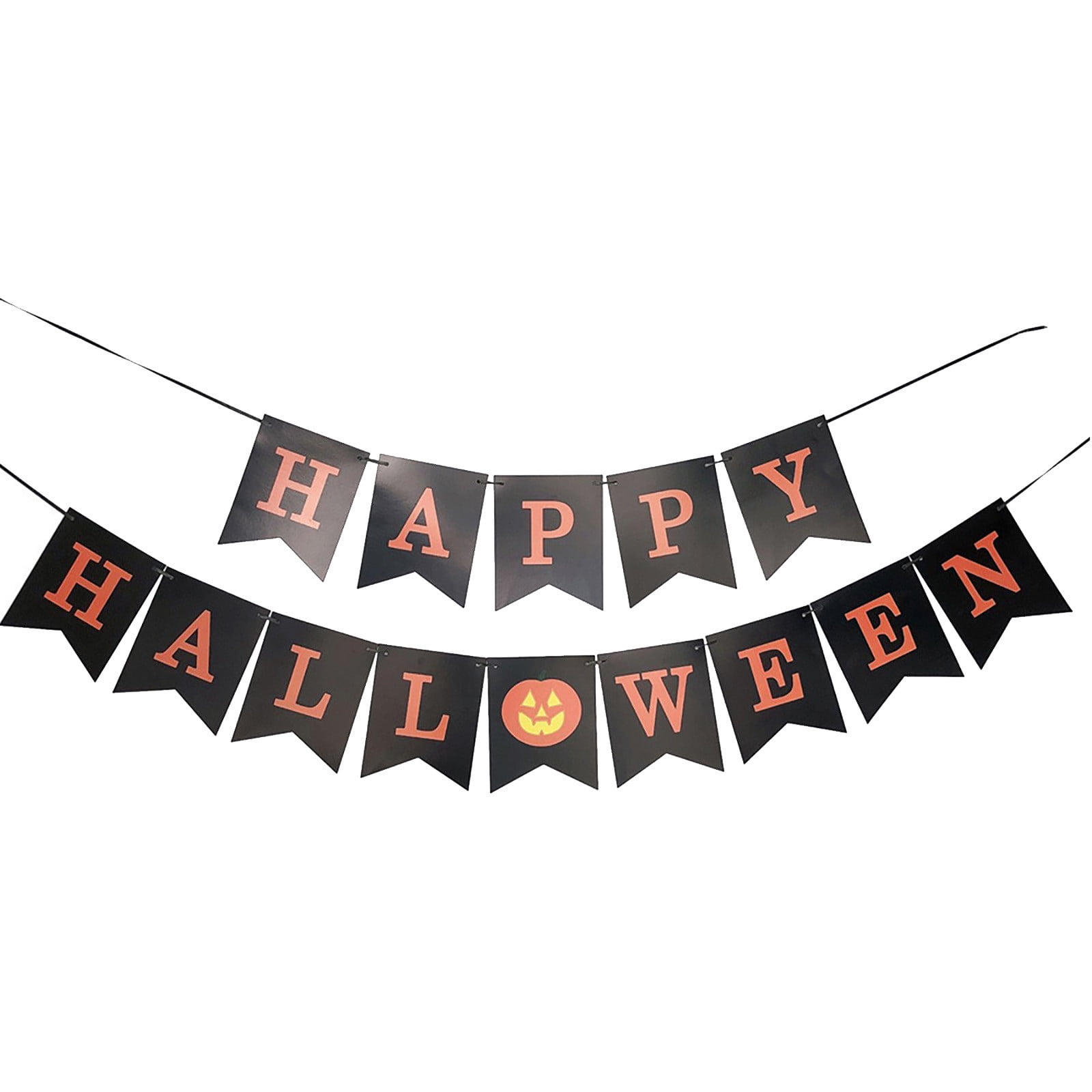 Moocorvic Halloween Banner, halloween Banner Black Orange Halloween
