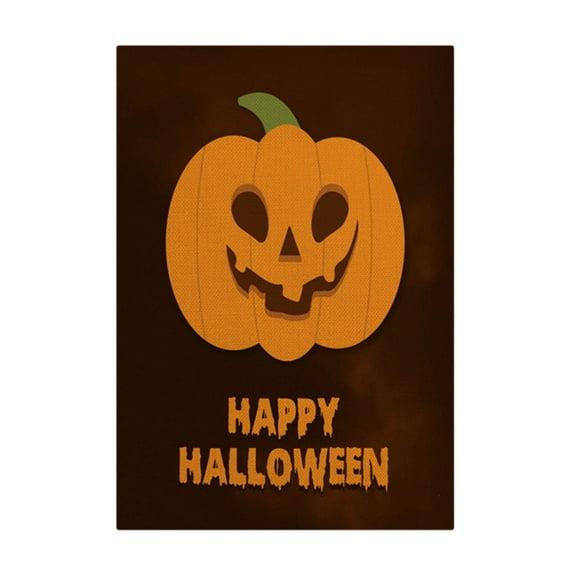 Moocorvic Halloween Garden Flag Happy 18x12 Halloween Pumpkin Garden Flag Double Sided Black Check Halloween Yard Flag for Garden Patio Lawn Outside Garden Decor