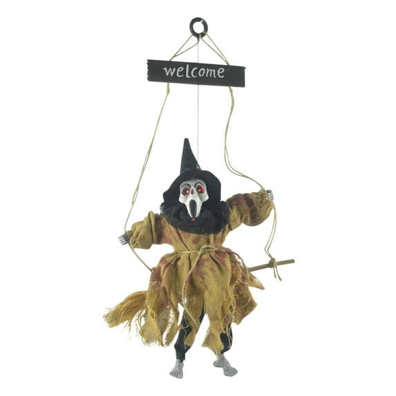 Moocorvic Halloween Hanging Ghost Decoration Pendant Glowing Ghost Called Witch Hanging Ghost Horror Skull Ghost Tricky Scary Props