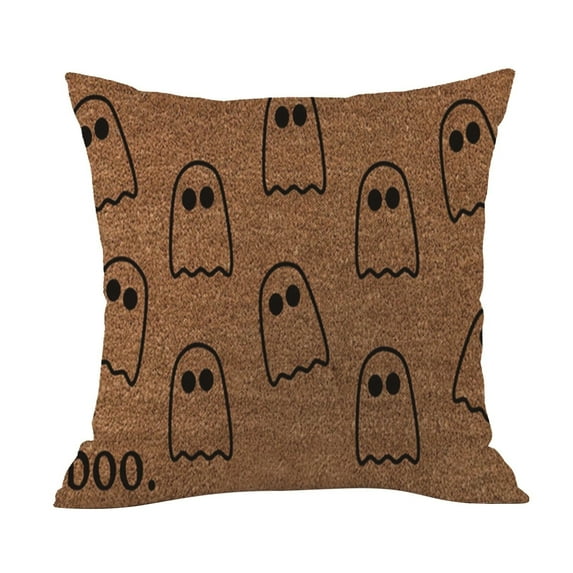 Moocorvic Halloween Home Pillow Case Witch Pumpkin Grim Face Sofa Pillow Case