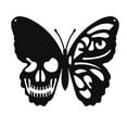 thumbnail image 1 of Moocorvic Halloween Skeleton Butterfly Metal Wall Decor, Indoor Halloween Decor Outdoor for Home, Halloween Birthday Party Decorations for Bedroom (Black), 1 of 1