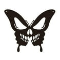 thumbnail image 1 of Moocorvic Halloween Skeleton Butterfly Metal Wall Decor, Indoor Halloween Decor Outdoor for Home, Halloween Birthday Party Decorations for Bedroom (Black), 1 of 1