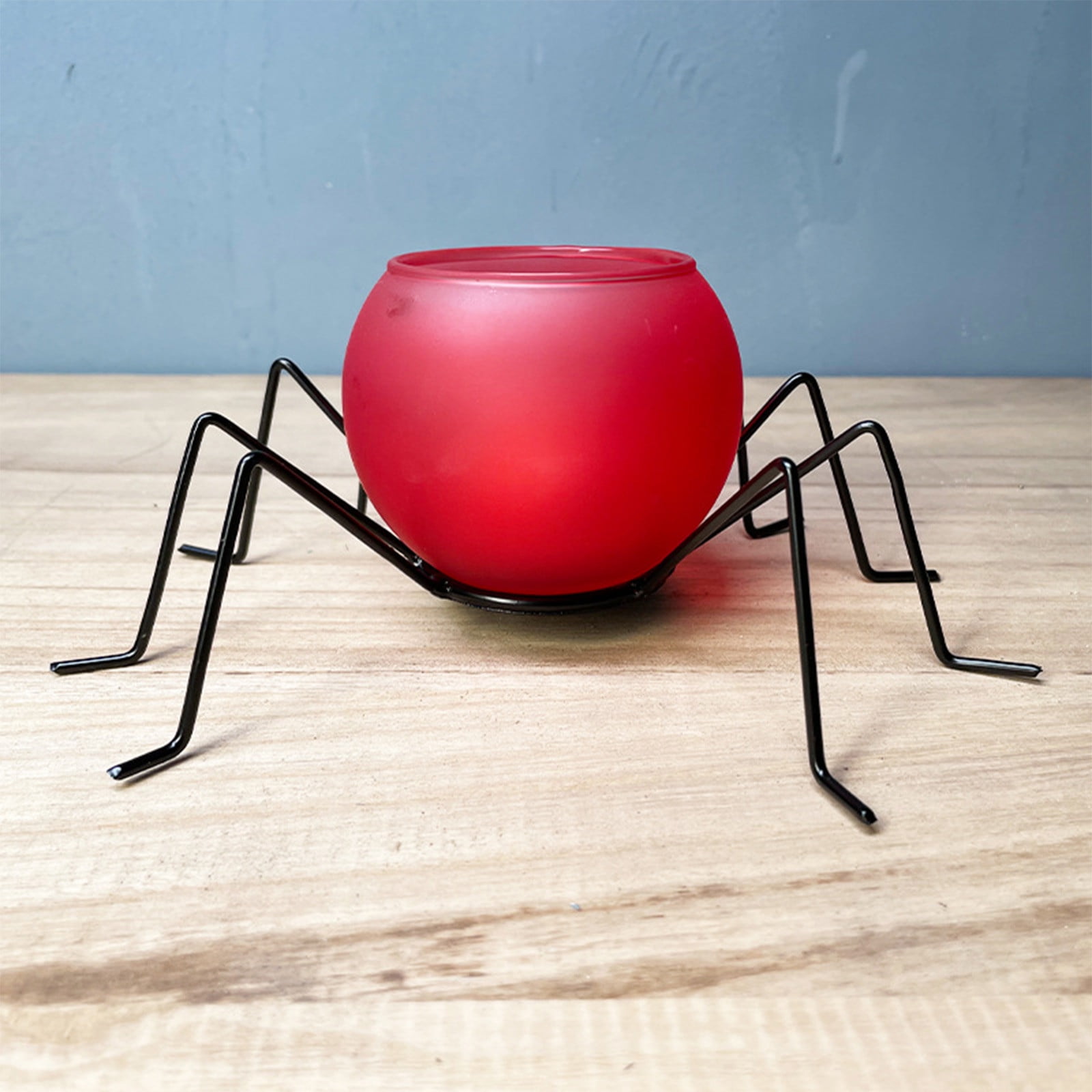 Moocorvic Halloween Spider Candle Holders for Centerpiece, Tea Light Holders, Cute Iron Spider