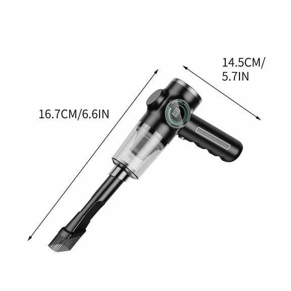 Moocorvic Handheld Vacuum Cleaner Set of 5, Powerful Suction Portable Lightweight Cordless with Long Rechargeable Battery Quick Charge for Home Car Carpet Pet Hair Deep Cleaning(Black)