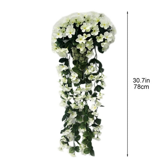 Moocorvic Hanging Flowers Artificial Plants Wisteria Vine Flower for Home Room Garden Wedding Indoor Outdoor Decoration