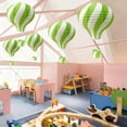 thumbnail image 1 of Moocorvic Hanging Hot Air Balloon Paper Lanterns, Valentines Day Decorations Reusable Party Wedding Birthday Anniversary Decor 18 Inch,Green, 1 of 6