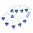 thumbnail image 1 of Moocorvic Hanukkah Nine Head Candlestick LED Light String Candlelight Festival Decorative Lantern Battery, 1 of 9