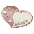 thumbnail image 1 of Moocorvic Heart Shaped Floral Bathroom Rug, Soft Plush Non-Slip & Washable Bath Mat for Shower, Tub and Sink, 1 of 7