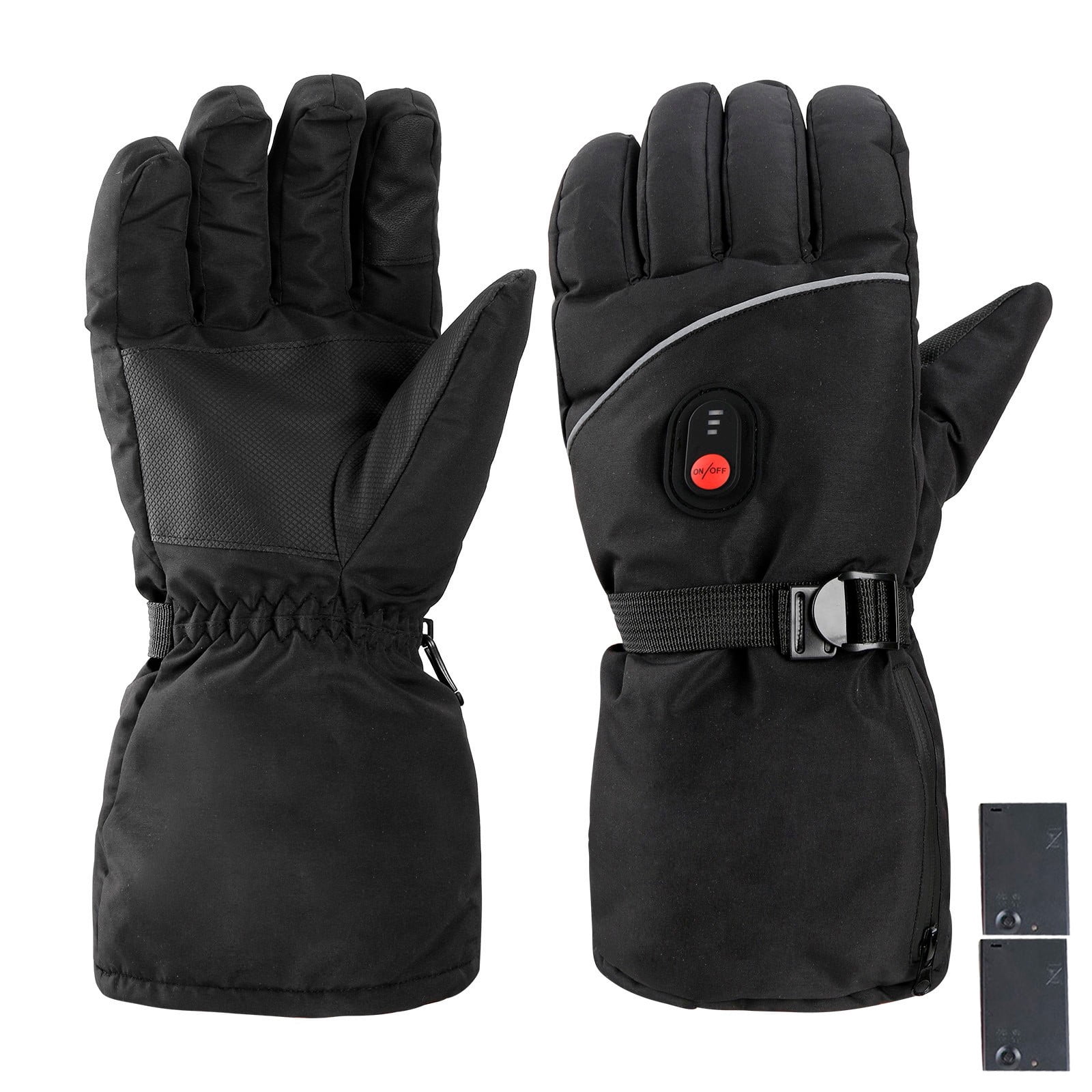 Moocorvic Heated Ski Gloves Women, Electric Warm Cold Weather Snow Gloves for Skiing, Snowboard,Outdoor Motorcycle,Cycling