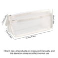 thumbnail image 1 of Moocorvic High Capacity Mesh Pencil Bag Supplies Mesh Pouch Clear Pencil Case Stationery Pouch Zipper, Portable Office Supplies with Easy Grip Handle Travel Accessories,, 1 of 7