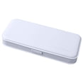 thumbnail image 1 of Moocorvic High Capacity Pencil Case Supplies Durable Pencil Box, Multi-purpose Long Ruler Office Supplies, Teen Trendy Stuff Have Blue, White And Gray, 1 of 8