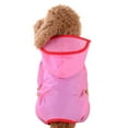 thumbnail image 1 of Moocorvic Hooded Dog Raincoats for Medium Dogs, Waterproof Reflective Adjustable Pet Rain Coat(Pink,S), 1 of 5