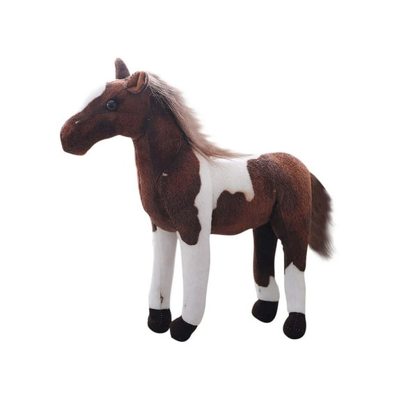 Moocorvic Horse Plush Stuffed Animal, Realistic Detailing Indoor Play Christmas Gift, 12 Inches