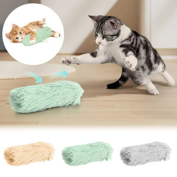 Moocorvic Interactive Cat Toys Pillows Soft Sound Catnip Toys, for Indoor Cats Funny Toys Exercise