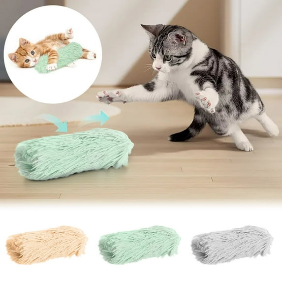 Moocorvic Interactive Cat Toys Pillows Soft Sound Catnip Toys, for Indoor Cats Funny Toys Exercise