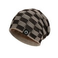 thumbnail image 1 of Moocorvic Khaki Slouchy Knit Beanie for Men Women, Soft Warm Fleece Lined Winter Hat, 1 of 4