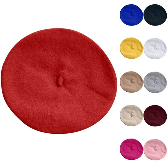 Moocorvic Kids Beret Hats for Girls, Winter Warm Beanie Cap for Toddler Little Girl