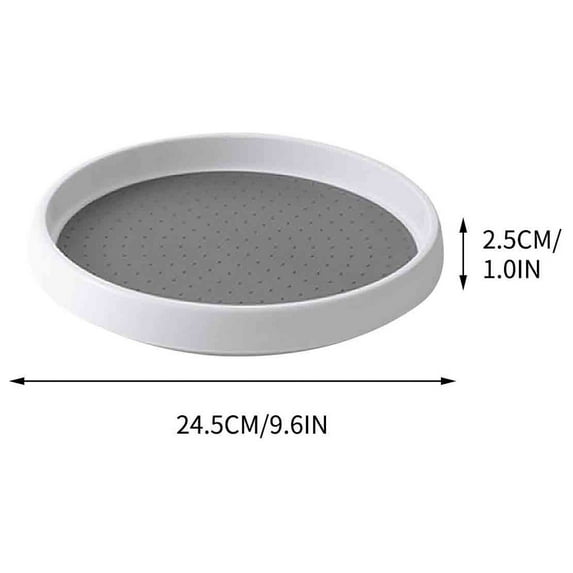 Moocorvic Kitchen Rotating Seasoning Rack Storage Rack Tray Condiment Organizer Clearance Seasoning Bottle Can Storage Rotary Table Supplies(9.6inch)