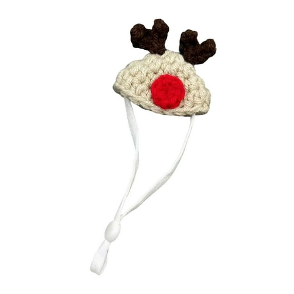 Moocorvic Knitted Pet Hats for Small Pets, with Elastic Strap Photoshoot Accessories Cute Outfits for Hamsters/Rabbits