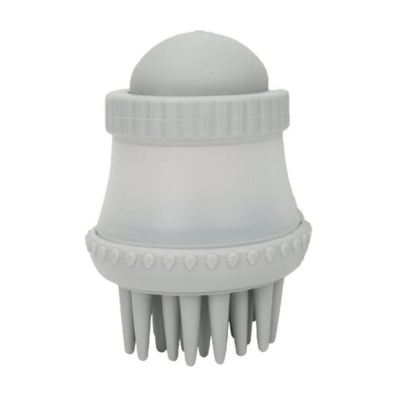 Moocorvic Liquid Dispensing Bath Brush Massage Cat Accessories Grooming Tool with Shampoo Reservoir for Dog/Cat Washing