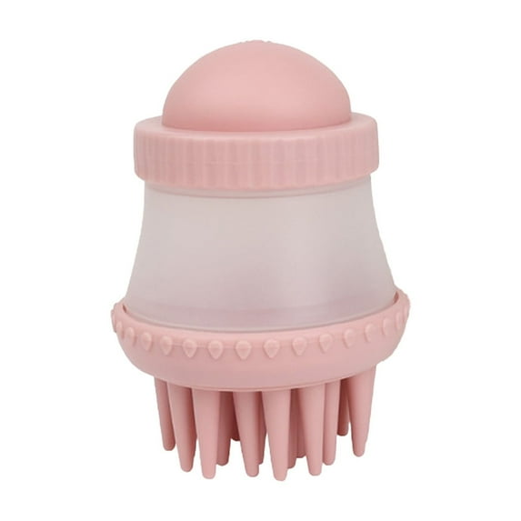 Moocorvic Liquid Dispensing Bath Brush Massage Cat Accessories Grooming Tool with Shampoo Reservoir for Dog/Cat Washing