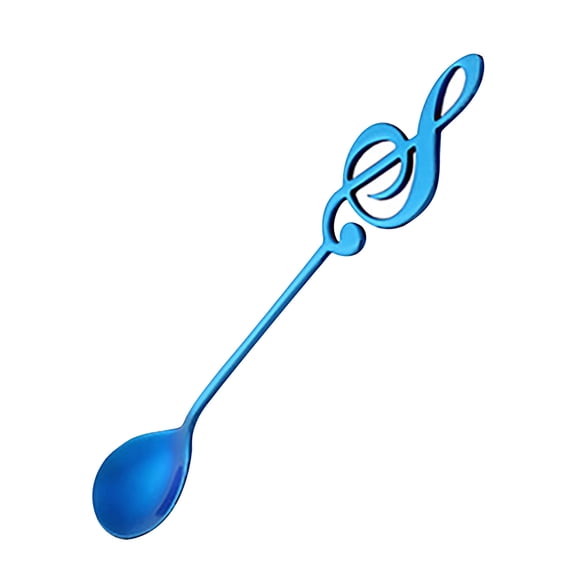 Moocorvic Long Handle Mixing Spoons, Ice Cream Spoon, Stainless Steel Cocktail Stirring Spoons, Coffee Drinking Tools Kitchen Gadget Music Bar Spoon, Colorful