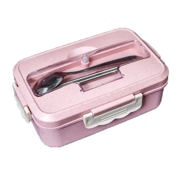 Moocorvic Insulated Lunch Box with 2 Tableware, Microwaveable Lunch box and Office, Reusable Outdoor Camping Portable Bento Box