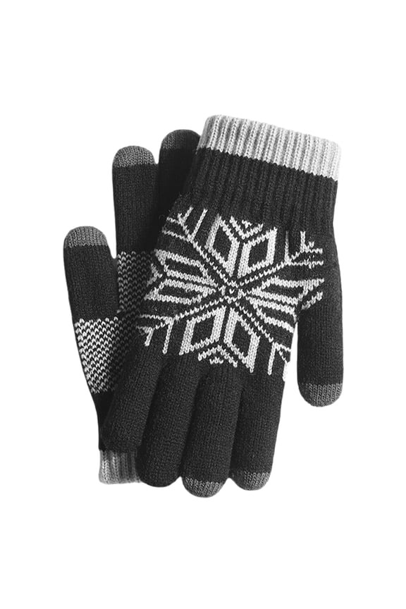 Men Winter Gloves, Warm Velvet Elastic Stretch Touchscreen Glove for Cycling, Running, Outdoor