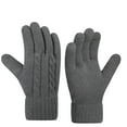 thumbnail image 1 of Moocorvic Men Winter Gloves, Winter Warm Knitted Gloves for Cycling, Running, Outdoor,Biking,Driving,Working(Dark Gray), 1 of 4