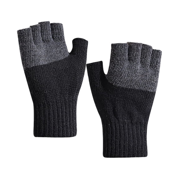 Moocorvic Men Winter Warm Gloves, Knitted Thermal Anti-Slip Touchscreen Glove for Cold Weather
