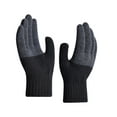 thumbnail image 1 of Moocorvic Men Winter Warm Gloves, Knitted Thermal Anti-Slip Touchscreen Glove for Cold Weather, 1 of 7
