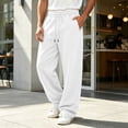 thumbnail image 1 of Moocorvic Men's Wide Leg Baggy Sweatpants, Oversized Loose Fit, Elastic Drawstring Waist Streetwear Pants with Pockets,XXXL, 1 of 8