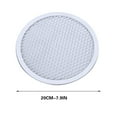 thumbnail image 1 of Moocorvic Mesh Pizza Screen , Non-Stick Aluminum Mesh Net Baking Tray Pizza Pan with Holes Pizza Mesh Kitchen Tool for BBQ Restaurant Supplies (7.9inch), 1 of 8
