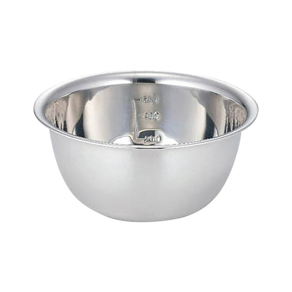 Moocorvic Metal Bowl,Stainless Steel Metal Basin, Deep Heavy Duty Metal Salad Bowl Large Mixing Bowls (6inch 580ml)