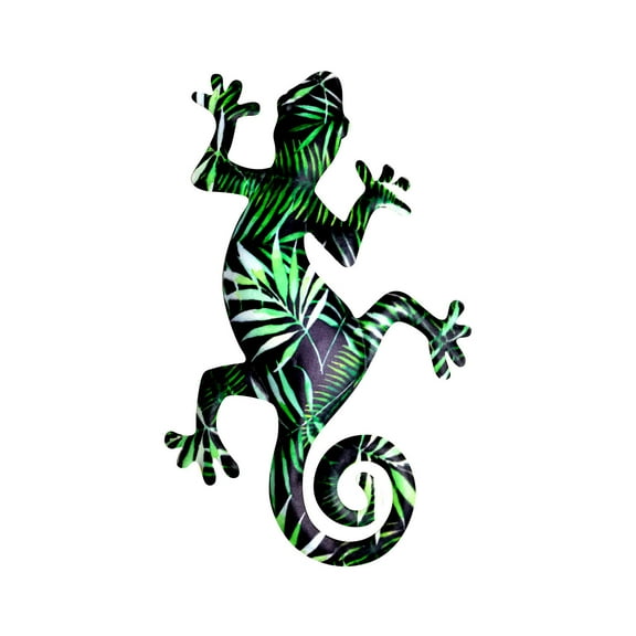 Moocorvic Metal Gecko Outdoor Wall Decor,Garden Decor Lizard Wall Art Garden Sculptures & Statues Gecko Yard Art for Patio Fence,Gift Idea