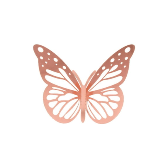 Moocorvic Metal Hollow Simulation Butterfly Gold And Butterfly Wall Sticker