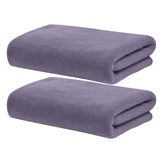 Moocorvic Microfiber Bath Towels 2 Pack, Quick Dry Face Towels for Pool, Sport, Yoga, Camping, Swimming