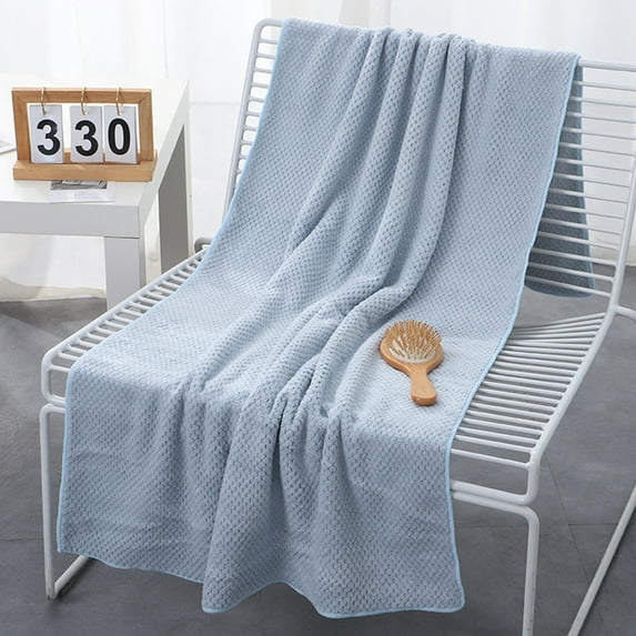 Moocorvic Microfiber Towels for Body, Extra Large Bath Towels Super Absorbent Quick Drying Soft Bathroom Towels for Bath, Swimming, Sports, Yoga(51.2x29IN, Haze Blue)