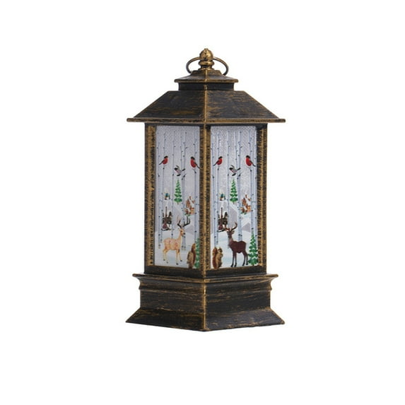 Moocorvic Mini Lanterns with LED Candle, Vintage Lanterns Decorative for Christmas Wedding Lantern Centerpiece Tables, Outdoor Lanterns Decorations Christmas Halloween Party (Black)