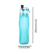 Moocorvic Misting Water Bottles Sports Water Bottles 2-in-1 Mist And Sip Function With No Leak Pull Top Spout,Football Accessories,for Gym Camping Hiking Travel Lightweight Durable