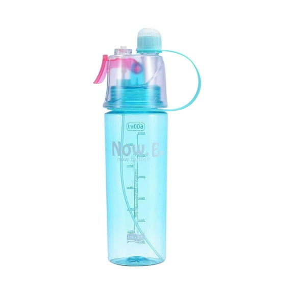Moocorvic Misting Water Bottles Sports Water Bottles 2-in-1 Mist And Sip Function With No Leak Pull Top Spout,Football Accessories,for Gym Camping Hiking Travel Lightweight Durable