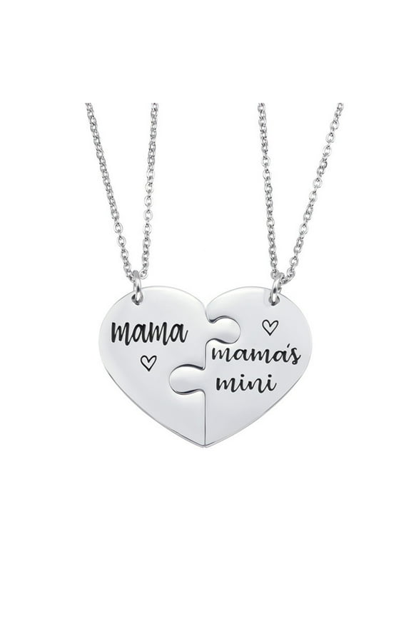 Mother Day Necklace From Daughter Mom Birthday Gift 2 Pcs Necklaces For Mom Daughter Gifts